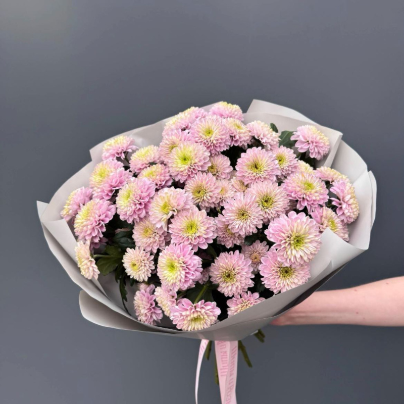 Монобукет из кустовой хризантемы